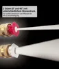 Two different spray nozzles attached to a hose, demonstrating different spray patterns. Produktbild-Vorschau