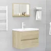 vidaXL Koupelnové zrcadlo Sonoma dub 60x10,5x37 cm výrobek Náhled obrázku produktu 6