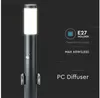 V-TAC Poller-Außenleuchte VT-838, IP44, E27, Edelstahl, Produktbild-Vorschau 21
