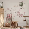 Tatuaggio murale per ragazze palloncino castello stelle Anteprima dell’immagine prodotto 4