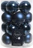 Weihnachtskugeln Glas 6cm x 20 Stück - Nachtblau Produktbild-Vorschau 1