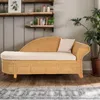 KRINES HOME rattanowy szezlong "Elegance" z poduszką Podgląd zdjęcia produktu 2