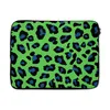 MuchoWow® Laptop Hülle 15 Zoll Panther Druck - Neon - Grün Produktbild-Vorschau 1