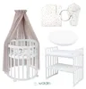 Waldin Babybett OWAL Kinderbett 7in1 mit Matratze, Produktbild-Vorschau 3