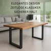 Tischbeine Metall 40x72cm Schwarz – DIY Tischgestell 2er Produktbild-Vorschau 5