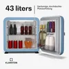 Klarstein Audrey Evo 43L Mini Kühlschrank - Retro-Design, Produktbild-Vorschau 2