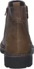 A back view of a brown leather boot. Voir les images du produit