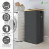 VOUNOT® Wäschekorb mit Deckel & Wäschesäcke 100L Faltbarer Produktbild-Vorschau 6