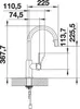 BLANCO CANDOR-S Armatur / Chrom / Zugauslauf / Hochdruck Produktbild-Vorschau 8