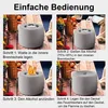 Bioethanol Tischkamin Hellgrau,Indoor und Outdoor, Produktbild-Vorschau 6