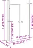 vidaXL Türen für Outdoor-Küche MEPPEL 2 Stk. 50x9x82 cm Produktbild-Vorschau 8