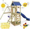 WICKEY Spielturm Klettergerüst FreeFlyer mit Schaukel & Produktbild-Vorschau 2