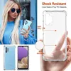 A collage of images showing a woman holding a phone case, a close-up of a phone case, and two views of a phone in a case. Produktbild-Vorschau