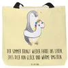 Mr. & Mrs. Panda Tote Bag Sommerfarben - Gelb Pastell - Produktbild-Vorschau 1
