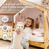 Musselin Hausbett Himmel Kinderzimmer Baumwolle mit Gold Produktbild-Vorschau 6
