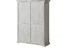 MASSIVMOEBEL24Weinschrank Mango / Akazie 120x45x160 weiß Produktbild-Vorschau 4