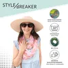 styleBREAKER Damen Loopschal Feder Muster Batik Style | Produktbild-Vorschau 5