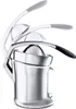 A studio shot of a silver electric citrus juicer. Náhled obrázku produktu