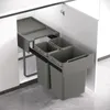 SVITA EMCombo40 Einbaumülleimer 40L (2x10L+20L) 3 Fächer Produktbild-Vorschau 3