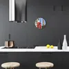 Glasuhr Wanduhr Küchenuhr Echt-Glas 30fi cm Rote Produktbild-Vorschau 3
