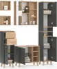 Vicco Badmöbel-Set Senyo, 5 Teile, Anthrazit/Goldkraft Produktbild-Vorschau 7