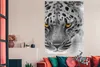 MuchoWow® Poster Leopard - Schwarz - Weiß - Gelb 120x180 cm Produktbild-Vorschau 3