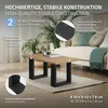 ECD Germany Tischbeine 2er Set, pulverbeschichteter Stahl, Produktbild-Vorschau 2