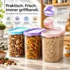 Schüttdosen 3er Set 1,4 Liter Vorratsdosen Müsli Produktbild-Vorschau 6