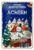 Blechschild Weihnachtsgrüße ACHERN Geschenk Deko Fest Produktbild-Vorschau 1