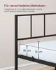 VASAGLE Metallbett 140 x 200 cm, stabiler Bettrahmen mit Produktbild-Vorschau 7