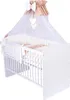 KMbaby Babybett K2 weiss 120x60 mit 10tlg Bettwäsche Set Produktbild-Vorschau 1