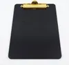 Holz-Clipboard SCHWARZ A5-Unterlage mit GOLDENEM Clip Produktbild-Vorschau 2