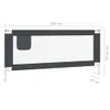 Sponda Letto Sicurezza Bambini Grigio Scuro 200x25 cm Anteprima dell’immagine prodotto 6