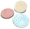 Lot de 6 assiettes plates Makina Trio, bleu, jaune et Voir les images du produit 1