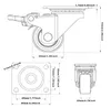 GBL 4x nábytková kolečka těžká s 2 brzdami - kolečka pro Náhled obrázku produktu 3