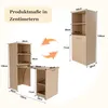 Ausziehbarer Schreibtisch mit Stauraumschrank, 2-in-1 Produktbild-Vorschau 8