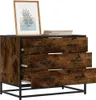 vidaXL Skrinka so zásuvkami z dymového duba 70x41x56 cm Náhľad obrázku produktu 2
