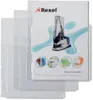 REXEL Prospekthülle mit Faltentasche A4 PVC 0,18 mm Produktbild-Vorschau 1