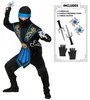WIDMANN Kinderkostüm Kombat Ninja mit Waffenset Produktbild-Vorschau 1