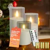 FIVMEN 3er Set Flammenlose LED Kerzen mit Fernbedienung und Produktbild-Vorschau 1