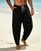 ASKSA Herren Haremshose Baumwolle Leinenhose Sommer Leicht Produktbild-Vorschau 4