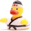 Badeente Karate weiß Vinyl 9 cm Produktbild-Vorschau 1