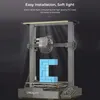 A 3D printer with a light bar installed, printing a blue block structure. Náhled obrázku produktu