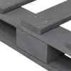 vidaXL Paletová postel Grey z masivní borovice 200×200 cm Náhled obrázku produktu 1