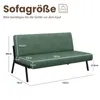 Dripex Sofa 2 Sitzer, Kunstleder Couch Modern mit Produktbild-Vorschau 7