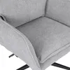 HOME DELUXE Bürostuhl CORA 100 x 60 x 70 cm  Webstoff Grau Produktbild-Vorschau 9