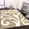 Tappeto di design con taglio sagomato Modern Beige Creme, Anteprima dell’immagine prodotto 1
