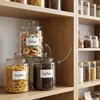 Bocal de conservation Relaxdays avec couvercle, 4 l, verre, Voir les images du produit 2