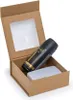 Magnetische Geschenkbox Kraft mit Fenster 150 x 150 x 60 mm Produktbild-Vorschau 1