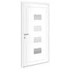 vidaXL Haustür Weiß 110x210 cm Aluminium und PVC Produktbild-Vorschau 5